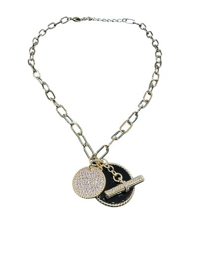Collana Domar Donna in Ottone ipoallergenico Onice NZB125324 - NZB125324